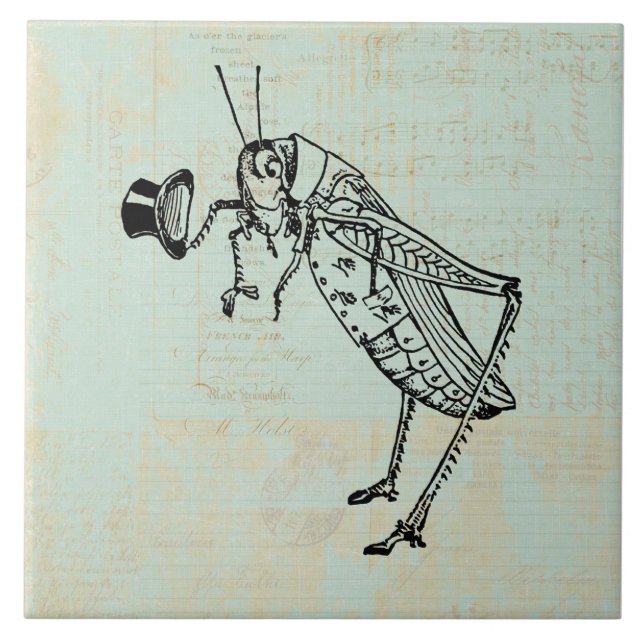 Azulejo Grasshopper con sombrero superior (Frente)