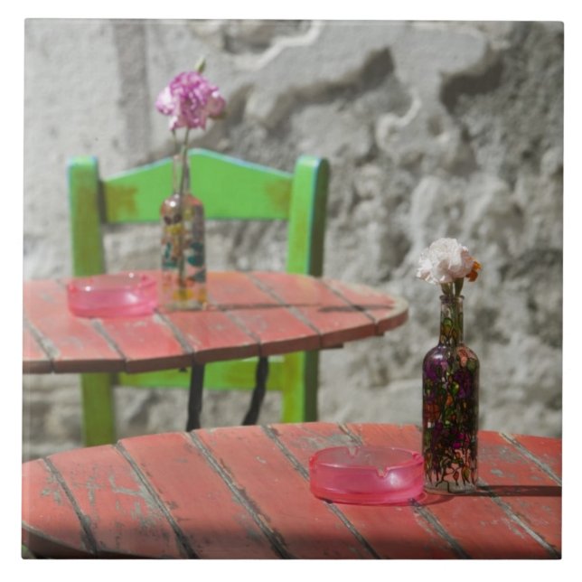 Azulejo GRECIA, CRETE, Provincia de Hania, Hania: Colorido (Frente)