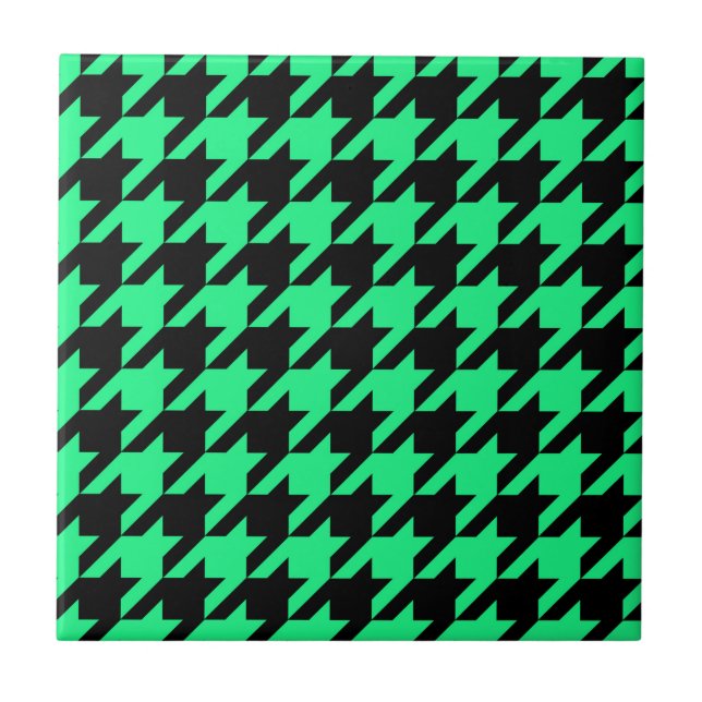 Azulejo Green Black Houndstap Check (Frente)