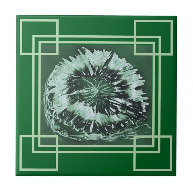 Azulejo Green Gem Geometrics (Frente)