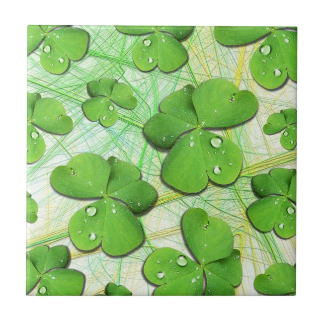 Azulejo Green Shamrock St Patrick's iPhone 5 Funda-Mate (Frente)