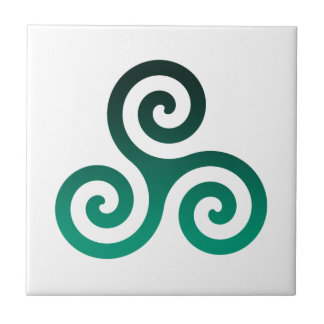 Azulejo Green Triskele