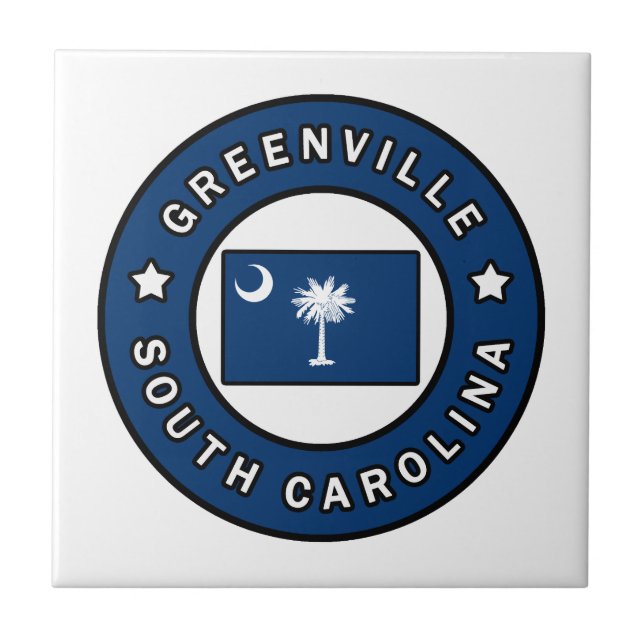Azulejo Greenville Carolina del Sur (Frente)