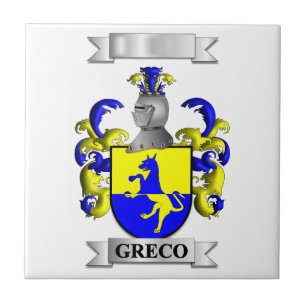 Azulejo Griego Apellido Italiano Y Escudo