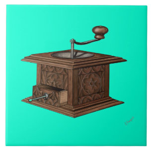 Azulejo Grinder de café de época