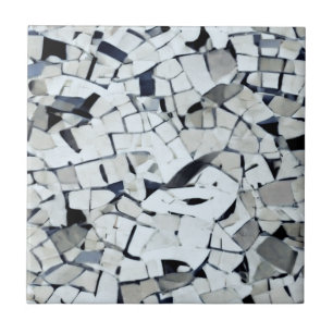 Azulejo Gris de patrón blanco tambaleante