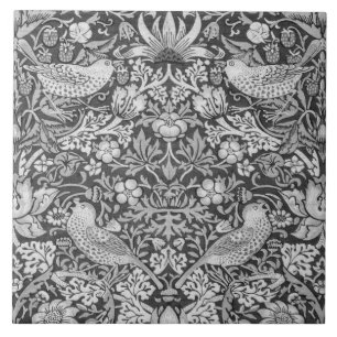 Azulejo Gris, ladrón de fresa, William Morris