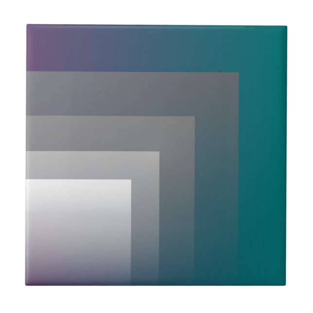 Azulejo gris morado verde acuático (Frente)