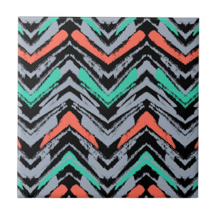 Azulejo Gris, trullo, y modelo dibujado mano coralina de