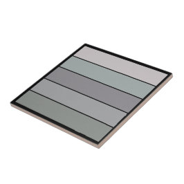 Azulejo Gris Verde Con Rayas Negras En Papel Acuarela