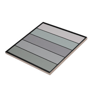 Azulejo Gris Verde Con Rayas Negras En Papel Acuarela