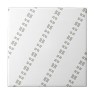 Azulejo Gris y Blanco a Rayas