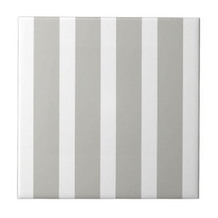 Azulejo Gris y Blanco Cuadrado a Rayas