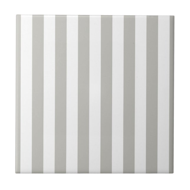 Azulejo Gris y Blanco Cuadrado a Rayas (Frente)