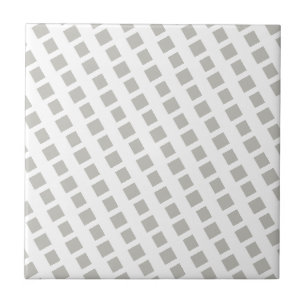 Azulejo Gris y Blanco Cuadrado a Rayas