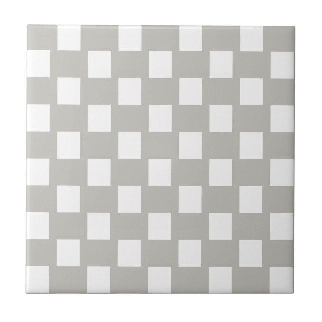 Azulejo Gris y Blanco Cuadrado a Rayas (Frente)
