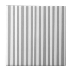 Azulejo Gris y Blanco Cuadrado a Rayas