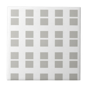 Azulejo Gris y Blanco Cuadrado a Rayas