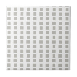 Azulejo Gris y Blanco Cuadrado a Rayas