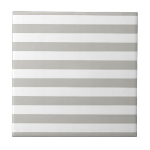 Azulejo Gris y Blanco Cuadrado a Rayas