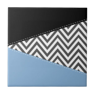 Azulejo Gris Zigzag, Gris Chevron, Zigzag Pattern, Azul
