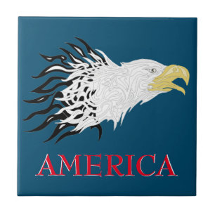 Azulejo Gritando a Eagle America