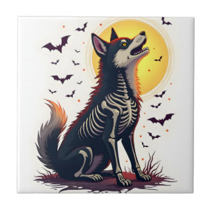 Azulejo Grito de Shiba Esqueleto
