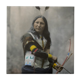 Azulejo Grito en el indio de Oglala Siux 1899