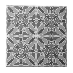 Azulejo Groovy Geometric 70s Grays Grays
