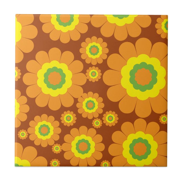 Azulejo Groovy Seventies Flowers (Frente)