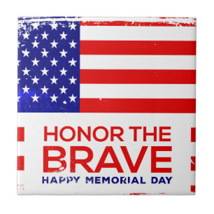 Azulejo Grunge del Día de la Conmemoración