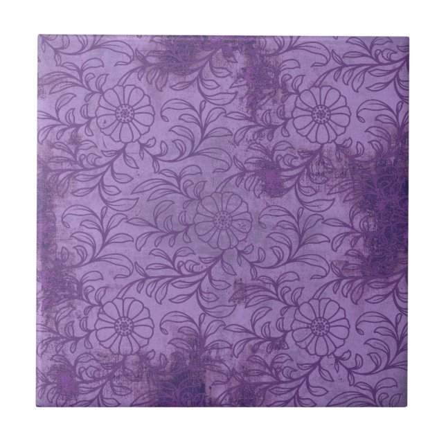 Azulejo Grunge morado (Frente)