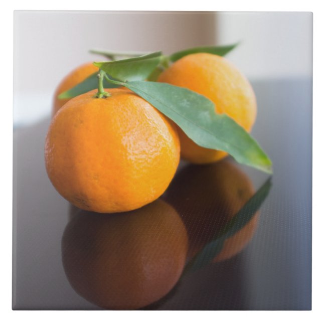 Azulejo Grupo de las mandarinas frescas (Frente)