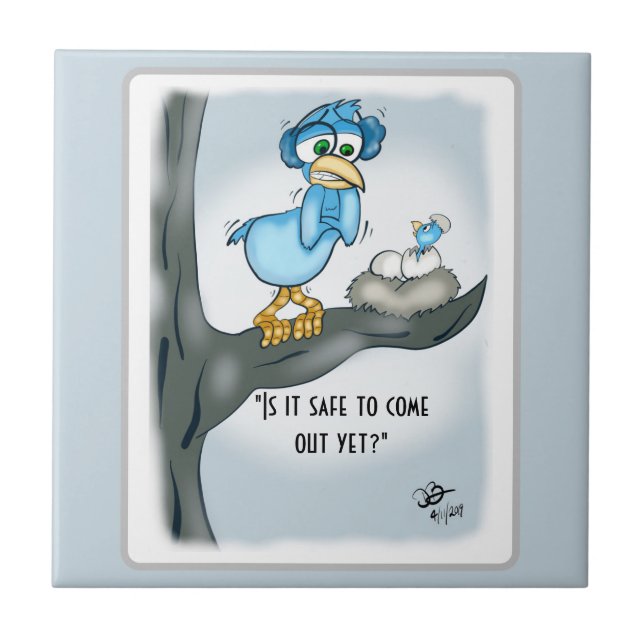 Azulejo Guardar Para Salir Aún Tile (Frente)