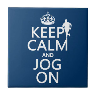 Azulejo Guarde la calma y active encendido