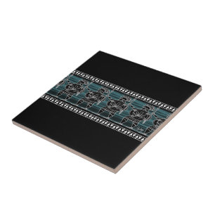 Azulejo Guardia de la figura negra griega