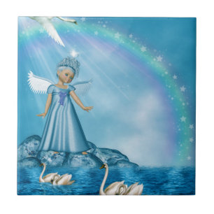 Azulejo Guardián de cisne celeste
