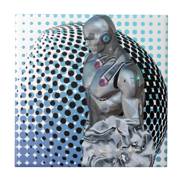 Azulejo Guardián del reino digital (Frente)