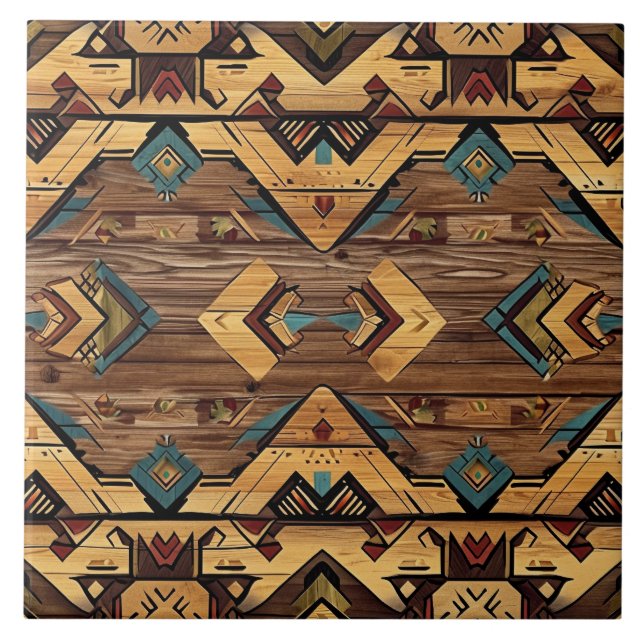 Azulejo Guay Aztec faux wood (Frente)