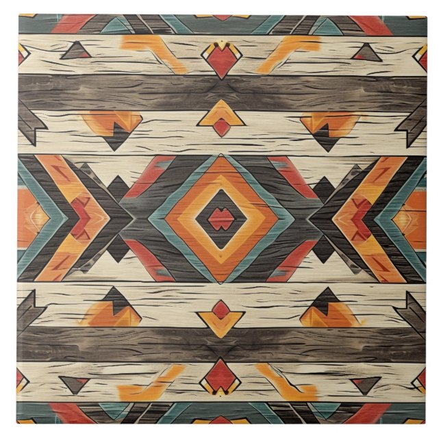 Azulejo Guay Aztec faux wood (Frente)