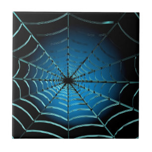 Azulejo Guay Blue Spider Web