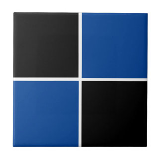 Azulejo Guay color negro y azul cuadrado patrón de papel c