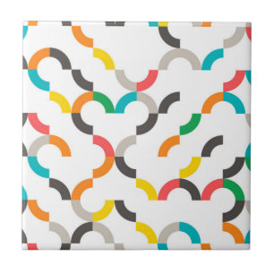 Azulejo Guay, moderno, colorido y moderno geométrico circu
