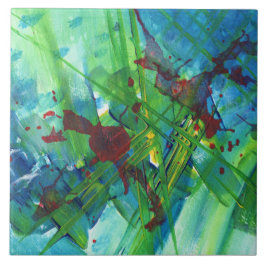 Azulejo Guay Moderno Resumen Arte Acrílico Tile Cerámico