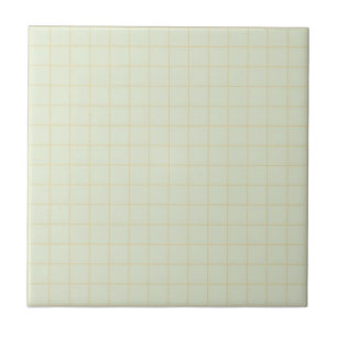 Azulejo Guay White & Cream Checkered Retro Minimalista
