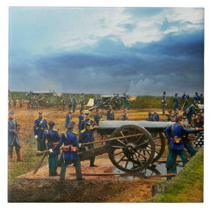 Azulejo Guerra civil - Unidad de artillería pesada 1861