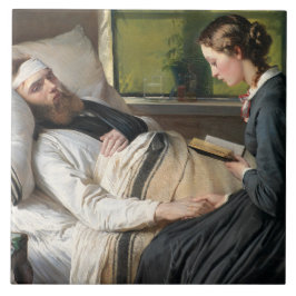 Azulejo Guerrero herido (por Elisabeth Jerichau-Baumann)