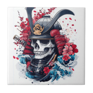 Azulejo Guerrero Samurái de la Calavera