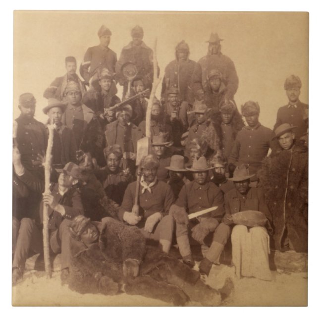 Azulejo Guerreros de búfalo: la caballería norteamericana  (Frente)