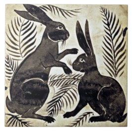 Azulejo Guillermo De Morgan Rabbits